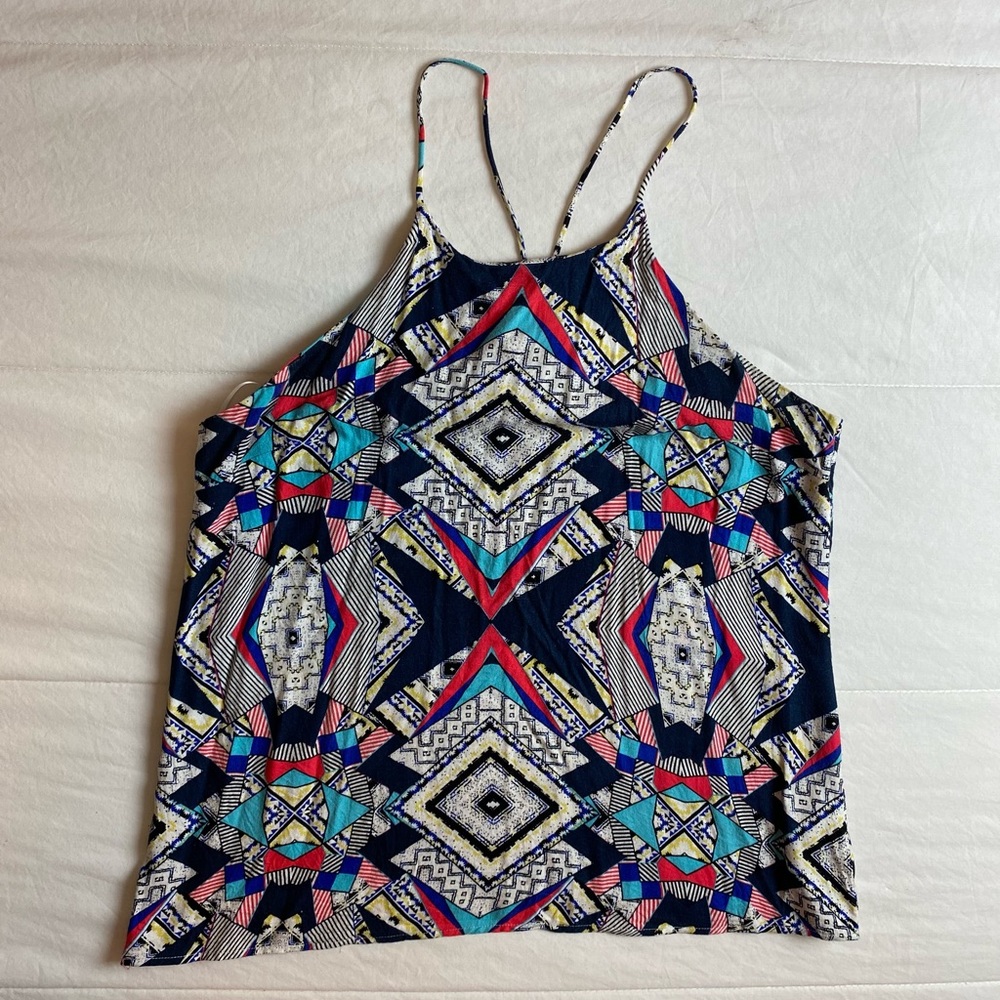 Boho tank with spaghetti straps